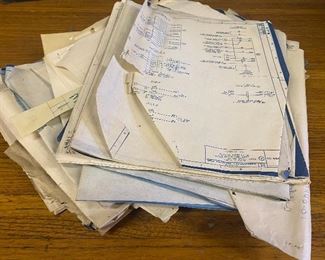 Telephone exchange panel blue prints 