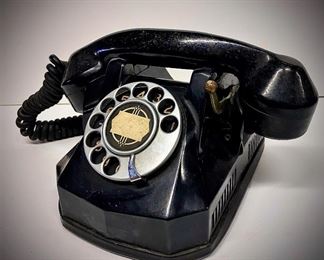 1940s shipboard desk set telephone by Automatic Electric 