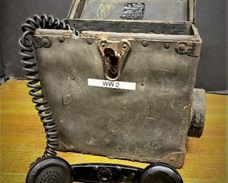 WW II portable field telephone 