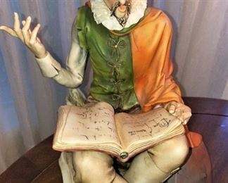 "Meditations of Don Quixote" - A spectacular hand-painted porcelain figurine from the brilliant Italian porcelain artist Antonio Borsato. 