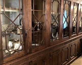 Incredible 6 section breakfront with fabulous storage and display areas