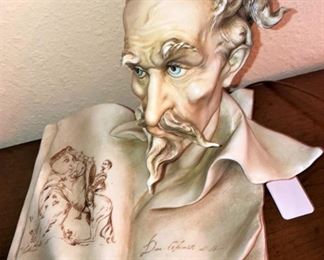 Don Quixote by porcelain artist Antonio Borsato (1905-1981)