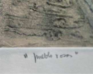 "Pueblos Rosas by Gandia (15" x 19")