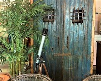 This fabulous rustic cabinet will make a wonderful statement in a large room!