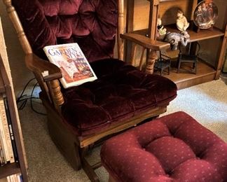 Glider and ottoman - great place to read!