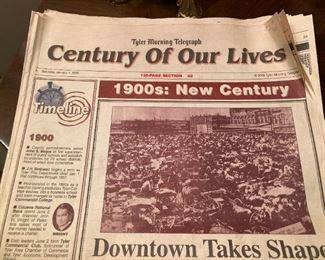 Copy of the Tyler Morning Telegraph "Century of Our Lives"