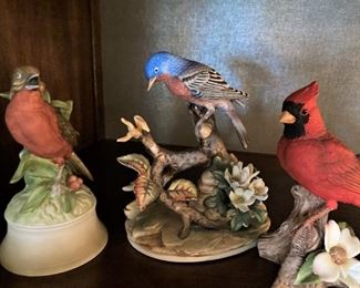 More porcelain birds
