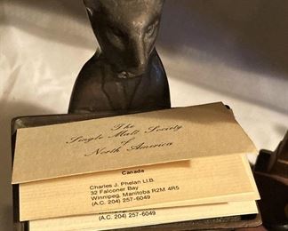 Fox business card holder