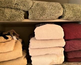 Towels; bath mats