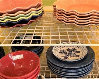 Colorful plates and bowls