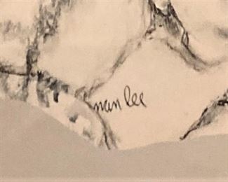 Artist Nan Lee - Many of her works have a religious connotation. She has a strong religious faith and in recent years has been painting her way through the Bible.