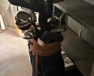 Clubs and bag