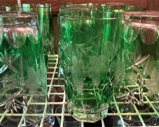 Green glassware