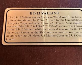 Model of a BT-13 Valiant