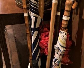 "Bamboo" style umbrella holder