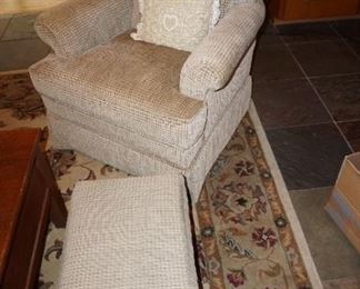 chair and foot stool