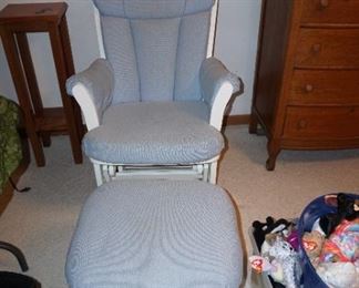 glider and footstool