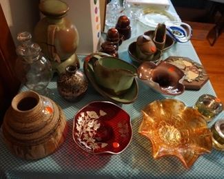 pottery, Frankoma, carnival glass
