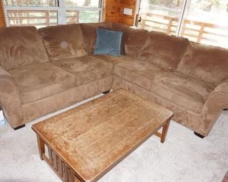 sectional, coffee table