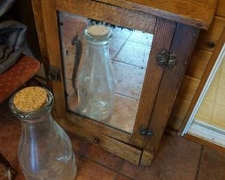 oak medicine cabinet