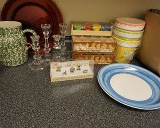 flower potsd, candles, pitchers, candle holders