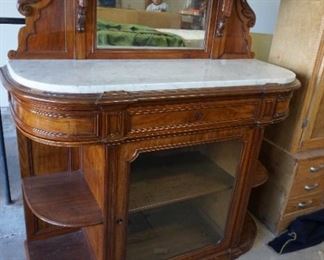 marble top buffet