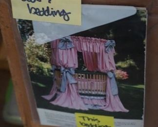 bedding for round crib