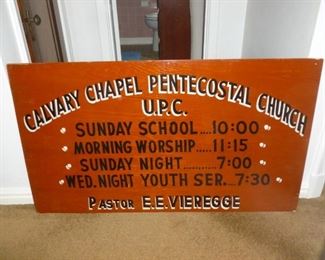 Painted Church Sign