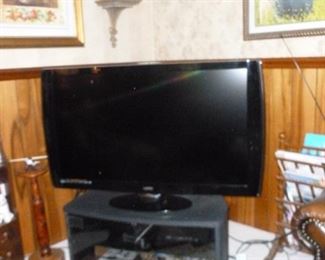 Larger TV on stand