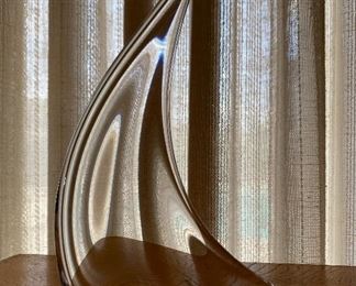 Crystal sail sculpture 