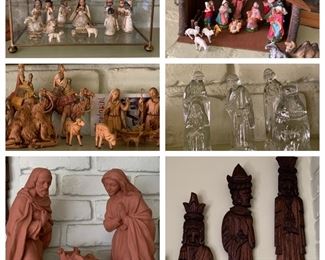 Collection of Nativity sets 