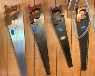 Vintage hand saws