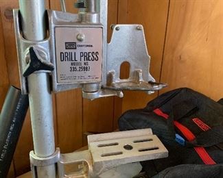 Vintage drill press & parts