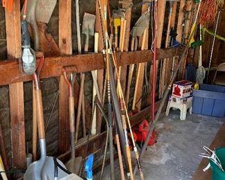 Garden tools etc
