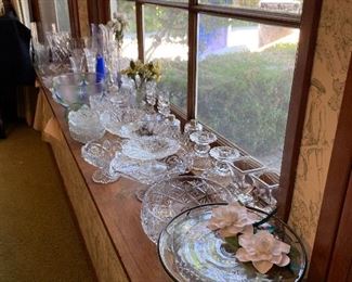 Lots of glass & crystal 