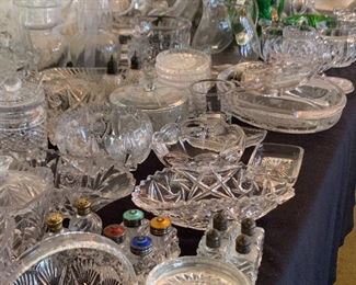 Glass, cut glass & EAPG