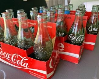 Vintage 50’s-80’s coke bottles 