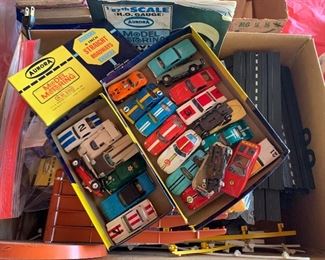 Aurora slot cars (some rare), tracks & parts. 1960’s