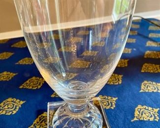 Lot 9008. $40.00 Ten Water Glasses, Unbranded, measure  6.5" tall x 2.5" square base, Exc. Condition and match the previous lot with a mere half inch difference in height.