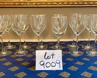 Lot 9009. $36.00. Set of 12 Wine glasses from France -Unbranded but do say  France on bottom. 7.5"