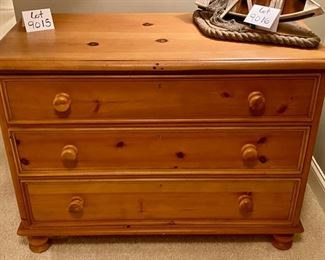 Lot 9015. $235.00 Vintage American Country Rustic Pine Dresser.  Cedar-Lined and Attractive piece.  Measures 45"W x 21"D x 34" T.  Solid Construction, great for a Guest or Children's Room at the Lake Cottage.