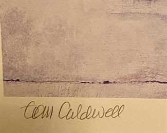 Lot 9020. $125.00 "The Gate House" Signed Print by Tom Caldwell - 30"W x 28" T.  Professional Framing and Matting.