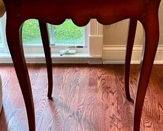Lot 9033.  $450.00 . Baker Furniture 20" French Mahogany Square End Table from the "Milling Road" Line.  27" high