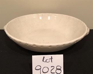 Lot 9028.  $50.00  Williams Sonoma Italian rustic handled serving bowl.