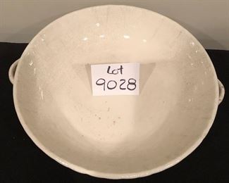 Lot 9028.  $50.00  Williams Sonoma Italian rustic handled serving bowl.