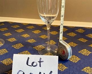 Lot 9046.  $44.00.  Set of  11. Pretty Wine or Water Goblets, 8.5" Tall.  Perfect for an at-home wedding or shower!