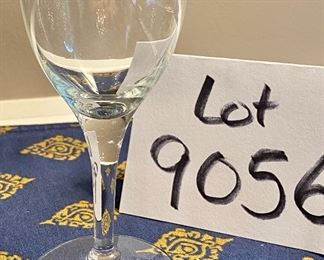 Lot 9056. $33.00.  Lot of 11 Stemmed glass cordials,  5"T