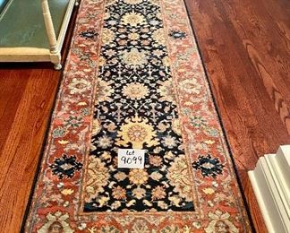 Lot 9099. $300.00 Karastan All Wool Williamsburg Rug Runner, measures 2'6" x 12' - Pattern Kirman Vase #559.  Love the colors on this runner and it's a nice size.  Sold on eBay for $900.00. 