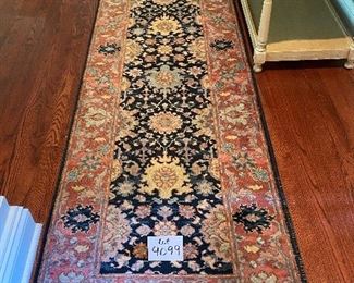 Lot 9099. $300.00 Karastan All Wool Williamsburg Rug Runner, measures 2'6" x 12' - Pattern Kirman Vase #559.  Love the colors on this runner and it's a nice size.  Sold on eBay for $900.00. 