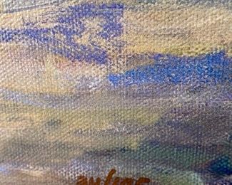 Lot 9102. $395.00. Framed giclée again by Leonard Wren #34/195, complete with COA.  This giclée on canvas was published in 2000 and entitled "Walkway in Sassongy".  Printed at the Elipse Workshop in Canoga Park, California and the plate has been destroyed.  Simply Gorgeous!